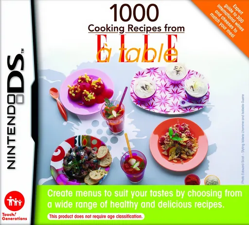 1000 Cooking Recipes from Elle a Table (Europe) (En,Fr,De,Es,It) (NDSi Enhanced)